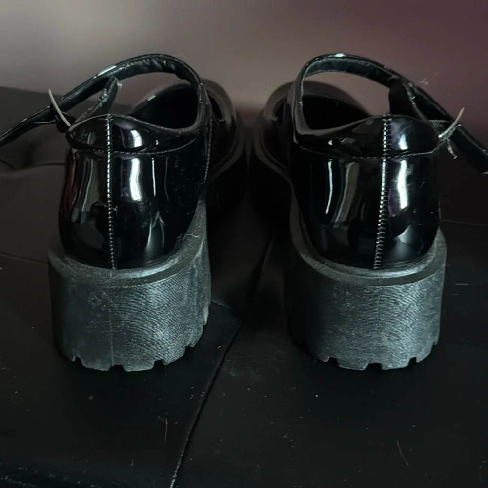 Wild Diva Black Platform Mary Jane Shoes - Picture 3 of 4